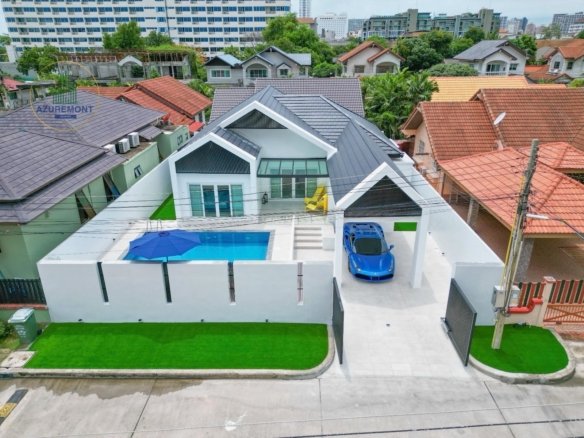 Modern Luxury Pool Villa for Rent in Casa Jomtien Pattaya | 4 Bed Walk to Beach (Pet-Friendly) | Azuremont Estates
