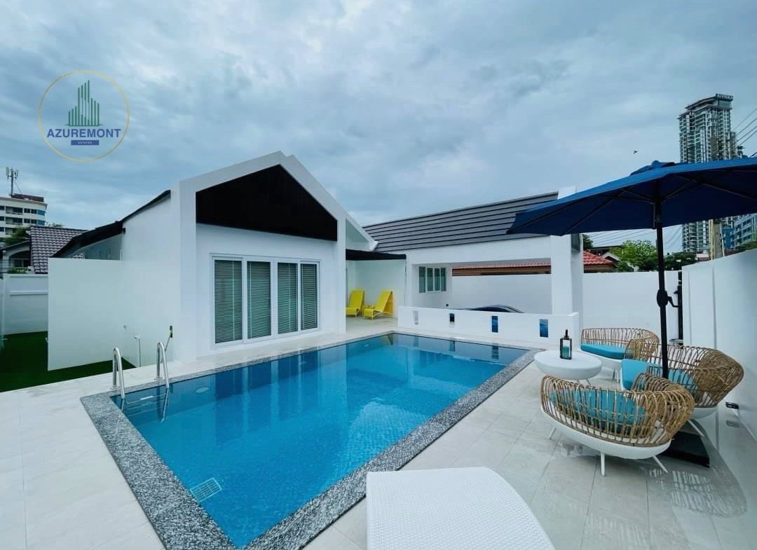 Modern Luxury Pool Villa for Rent in Casa Jomtien Pattaya | 4 Bed Walk to Beach (Pet-Friendly) | Azuremont Estates