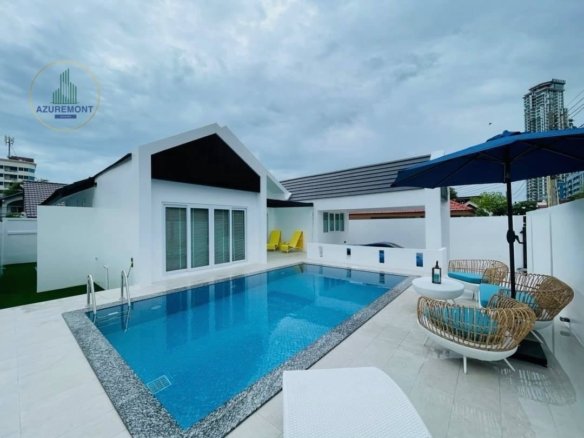 Modern Luxury Pool Villa for Rent in Casa Jomtien Pattaya | 4 Bed Walk to Beach (Pet-Friendly) | Azuremont Estates