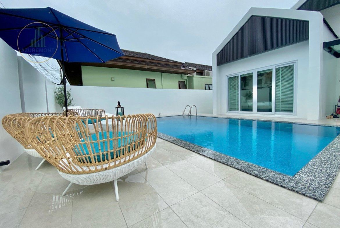 Modern Luxury Pool Villa for Rent in Casa Jomtien Pattaya | 4 Bed Walk to Beach (Pet-Friendly) | Azuremont Estates
