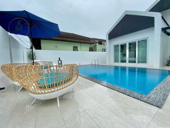Modern Luxury Pool Villa for Rent in Casa Jomtien Pattaya | 4 Bed Walk to Beach (Pet-Friendly) | Azuremont Estates