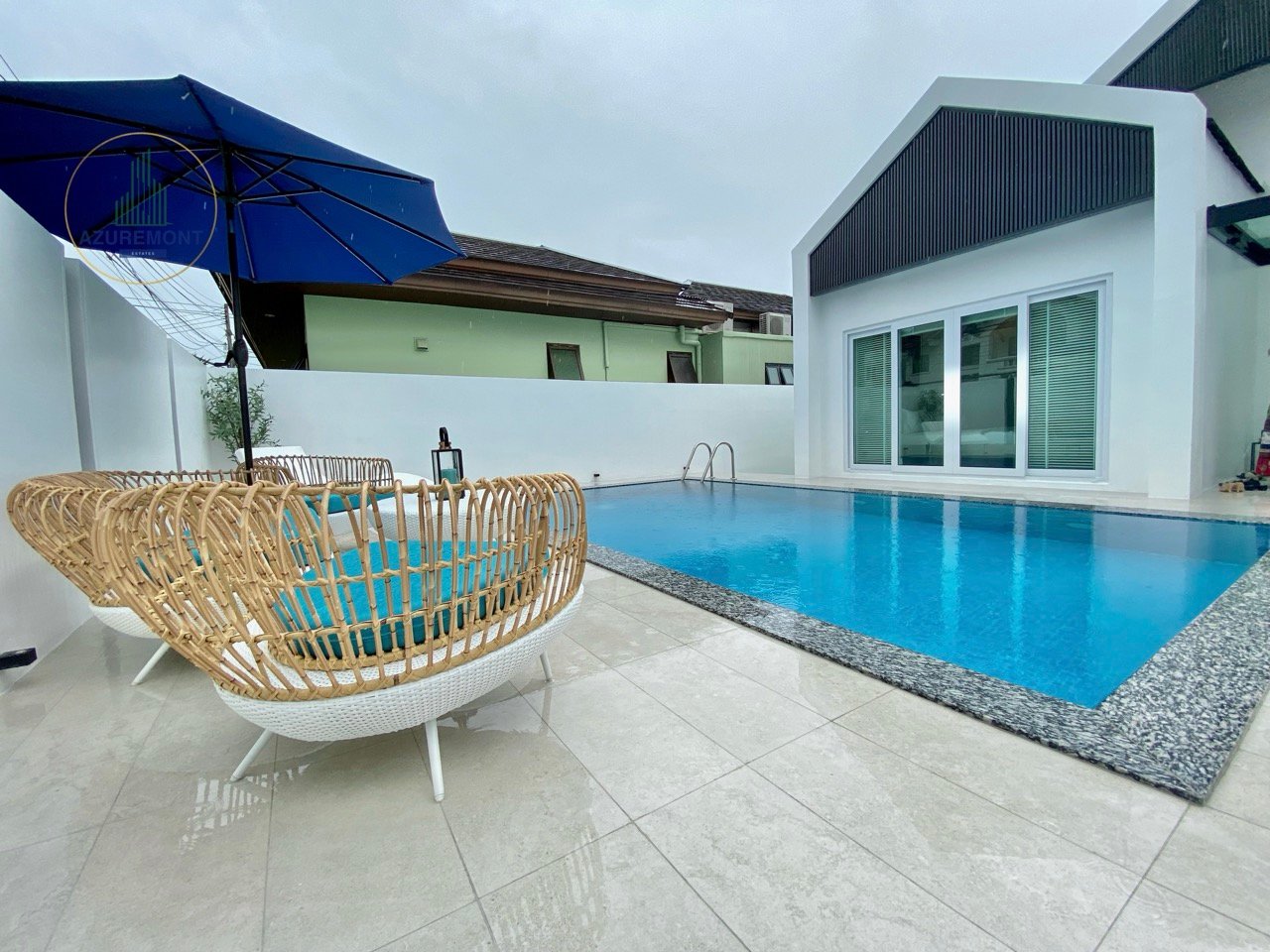 Modern Luxury Pool Villa for Rent in Casa Jomtien Pattaya | 4 Bed Walk to Beach (Pet-Friendly) | Azuremont Estates